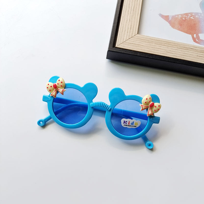 Wholesale Bowknot UV Protection Kids PC Sunglasses